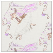 Ballet Love Bunny Polyester Weave Fabric 58-inch b Stof (Close Up)