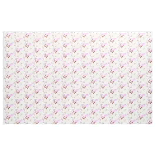 Ballet Love Bunny Polyester Weave Fabric 58-inch b Stof (Yard (91,4 cm))