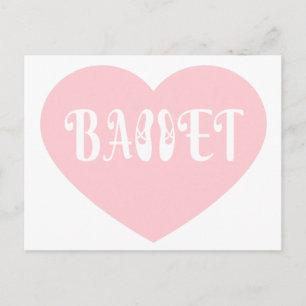 Ballet Love Dance personaliseert Ctomizeus Briefkaart