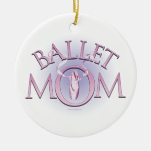 Ballet mama keramisch ornament