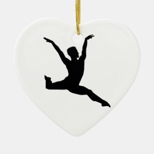 Ballet man keramisch ornament