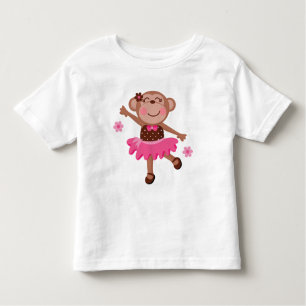 Ballet Monkey Cute Kinder Shirts