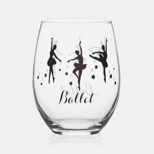 Ballet ontwerp Stemless wijnglas Wijnglas Zonder Voet