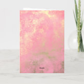 Ballet or et rose 8e Anniversaire Carte (Dos)