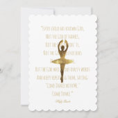 Ballet Overweging Dancer Ballerina Quote Dance Eve Kaart (Voorkant)