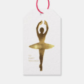 Ballet Overweging Dans Performance Ballerina Elega Cadeaulabel (Achterkant)