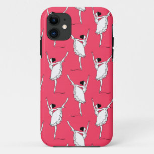 Ballet Patroon Roze Wit   Dance iPhone 11 Hoesje