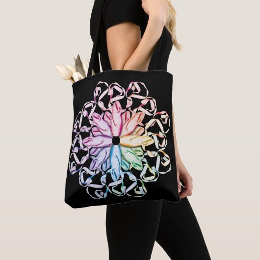 Ballet Pattern Canvas tas (Dichtbij)