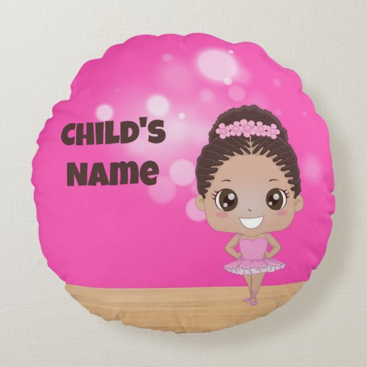 Ballet personnalisé Coussin rond beauté (Devant)