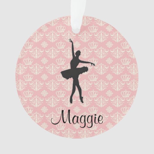 Ballet Personnalisé Photo Ornement de Noël (devant)