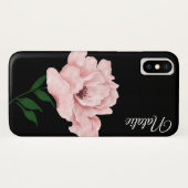 Ballet Pink Flower iPhone X Coque (Dos (Horizontal))