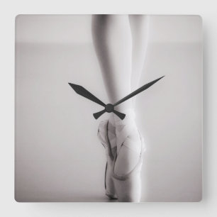 Ballet Pointe Shoes Sepia Dansend Slippers Vierkante Klok