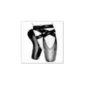 Ballet Pointe Toe Shoes Ballerina Dance Stamp Rubberstempel (Afrduk)