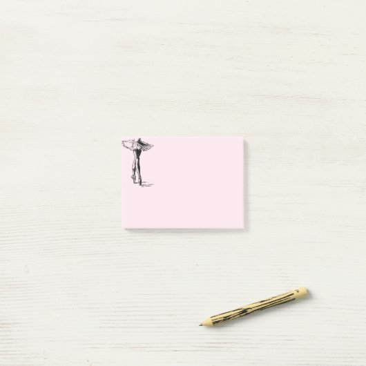 ballet post-it® notes (Op bureau)