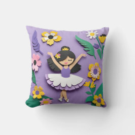Ballet Princess I Square Pillow Kussen