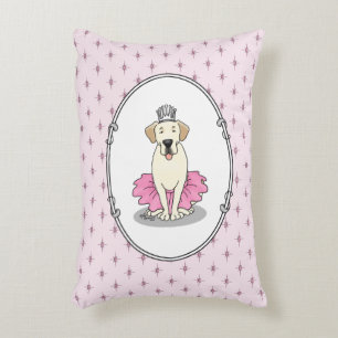 Ballet Princess Yellow Lab Labrador Retriever Dog Accent Kussen