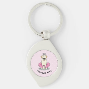 Ballet Princess Yellow Lab Labrador Retriever Dog Sleutelhanger
