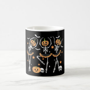 Ballet Pumpkin Skeleton Scary Halloween Magische Mok