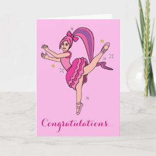 Ballet recital gefeliciteerd! kaart