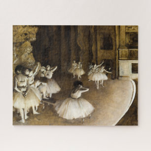 Ballet repetitie op het podium door Edgar Degas Legpuzzel