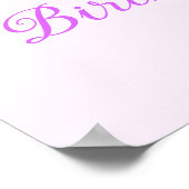 Ballet rose Anniversaire Pointe Chaussures Affiche (Coin)