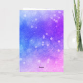 Ballet rose et violet 10e anniversaire Carte (Dos)