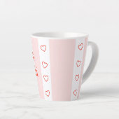 Ballet Roze Stripe Oh La La La La Latte Mok (Rechterhoek)