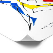 Ballet Russes - Abstracte Dancer Lover Art Poster (Hoek)