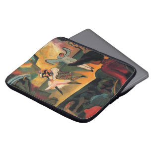 Ballet Russes, Russisch Ballet door August Macke Laptop Sleeve