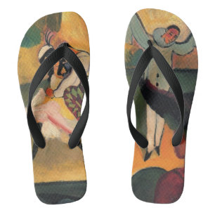 Ballet Russes, Russisch Ballet door August Macke Teenslippers