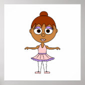 Ballet Second Position Poster - Ballerinas Series (Voorkant)