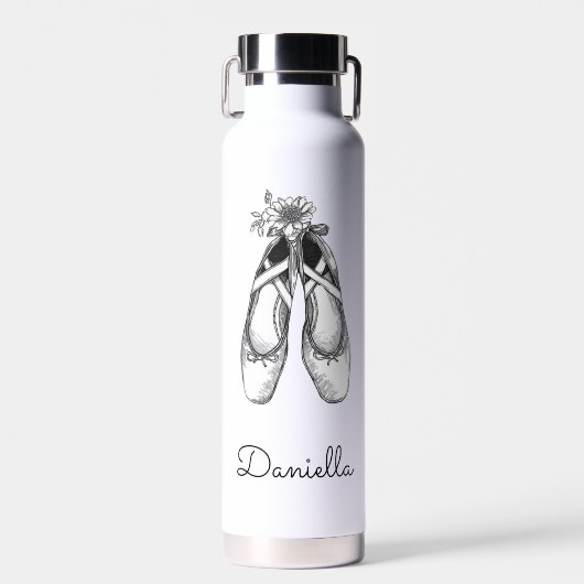 Ballet Shoes Hand Drawn  Waterfles (Voorkant)
