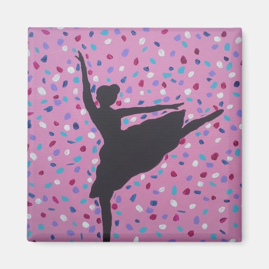 Ballet Silhouet Magneet (Voorkant)