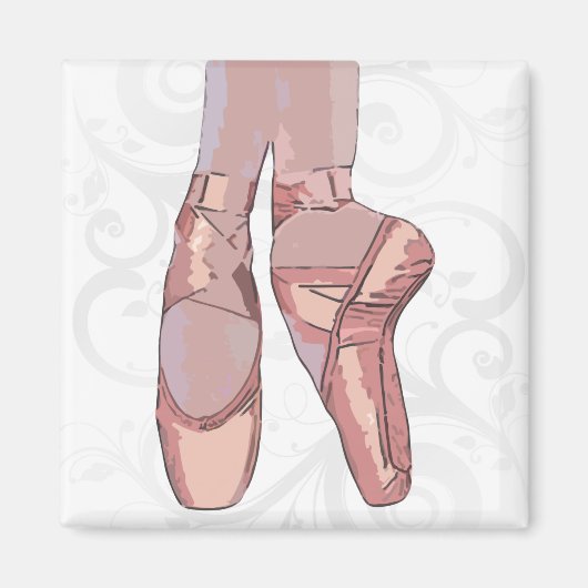 Ballet Slippers Teenschoen Magneet (Voorkant)