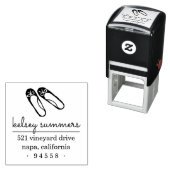 Ballet Slippers Terug Adres Stempel (In situ)