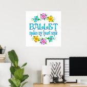 Ballet Smile Poster (Thuiskantoor)