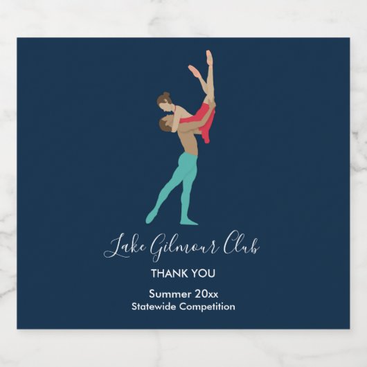 ballet sparkling wijnetiket (Enkel label)