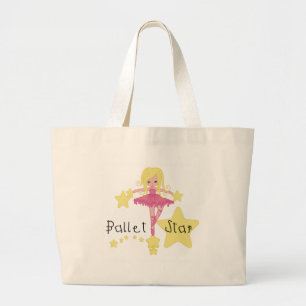 Ballet Star Tshirts en cadeaus Grote Tote Bag