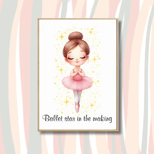 Ballet Ster Meisje Poster