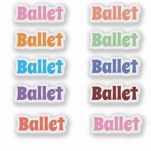 Ballet Stickers (Voorkant)