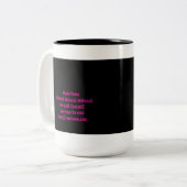 Ballet Studio - Mok, beker Tweekleurige Koffiemok (Voorkant links)