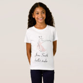 Ballet Studio officiële dansschool logo T-shirt (Voorkant volledig)