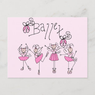 Ballet T-shirts en cadeautjes Briefkaart