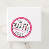 Ballet Tap Jazz Acro Lyrical Dancer Verjaardagsfee Bedankjes Labels (In situ)