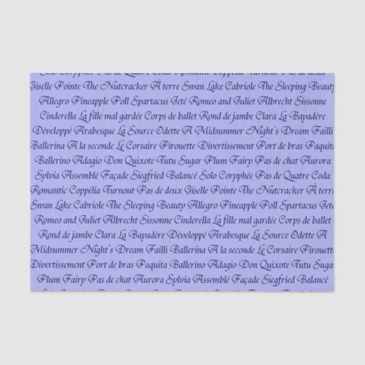 Ballet Tissuepapier (Voorkant)