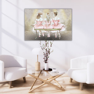 Ballet Trio Canvasprint (Diverse Afmetingen) Canvas Afdruk