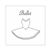 Ballet Tutu Rubber Stamp Rubberstempel (Afrduk)