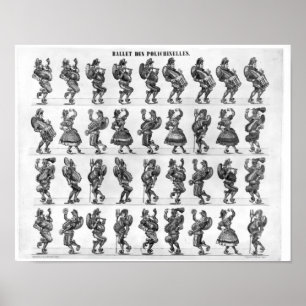 Ballet van de Polichinelles Poster