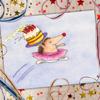 Ballet verjaardagskaart van Nicole Janes Briefkaart