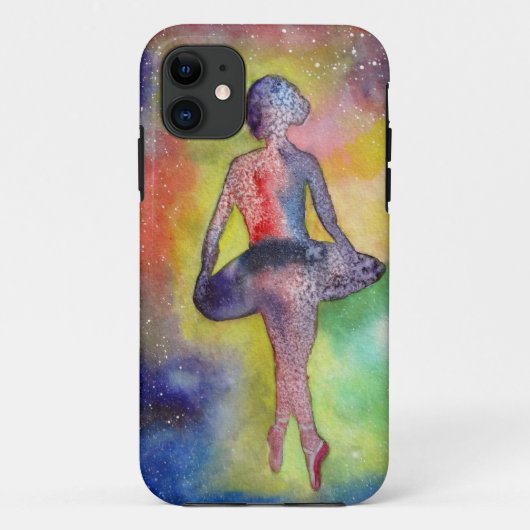 Ballet Waterverf iPhone SE + iPhone 5/5S Hoesje (Achterkant)